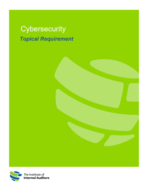 Cybersecurity Topical Requirement