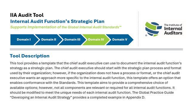 Internal Audit Function's Strategic Plan
