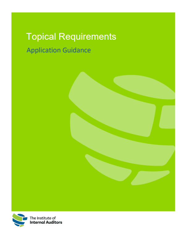 Topical Requirements Application Guidance